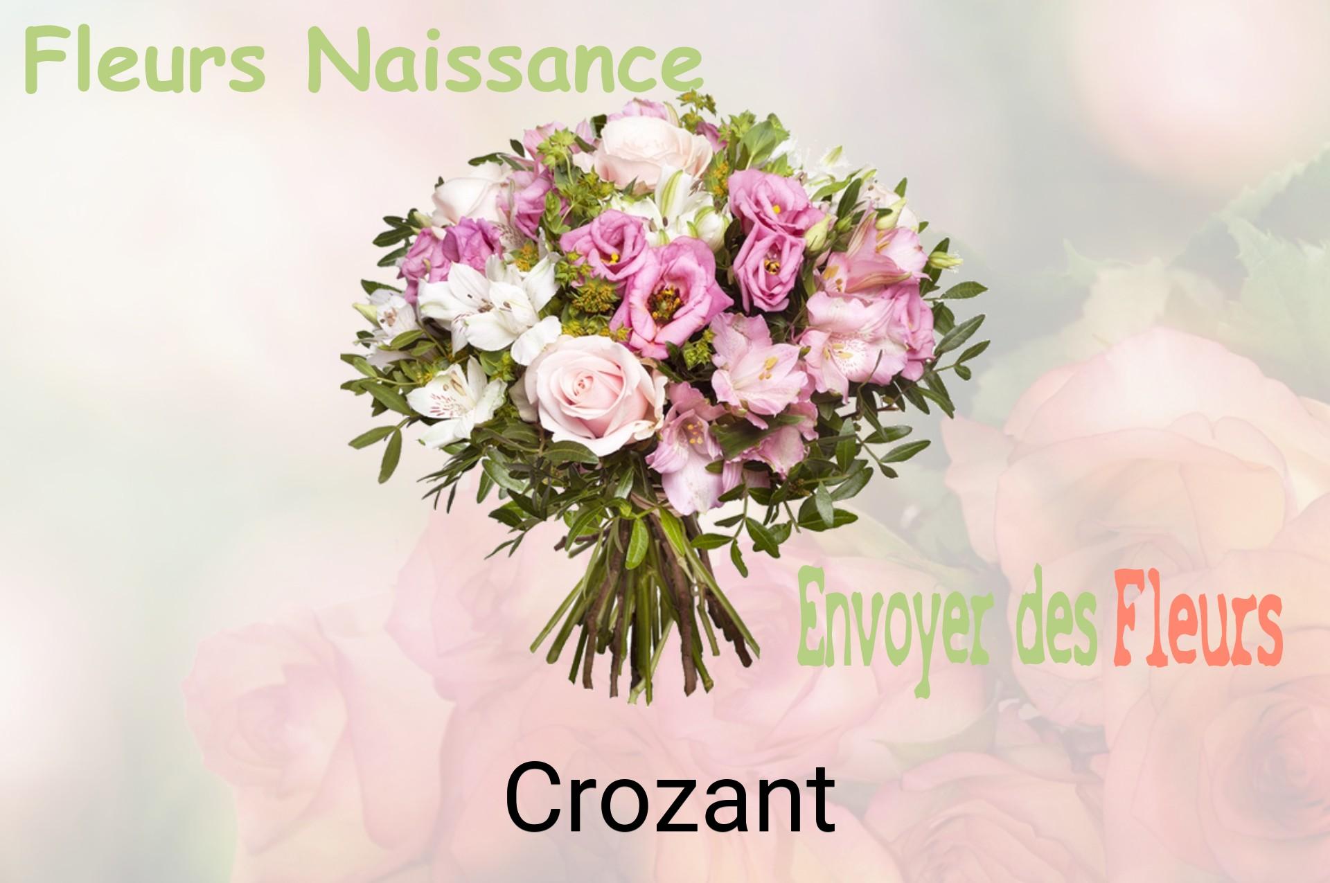Bouquet de fleurs de naissance livré à Crozant